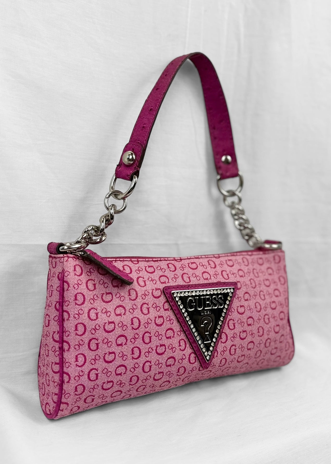 Guess Bag in Pink and Silver