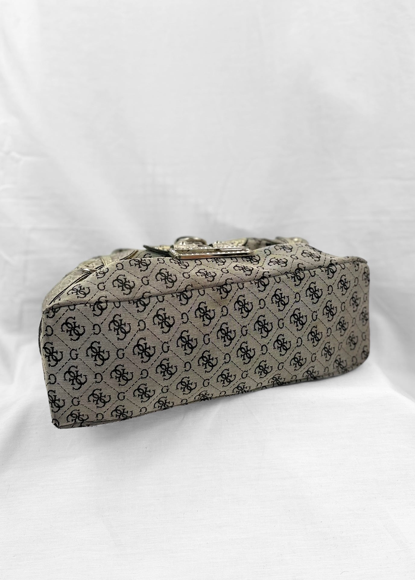 Vintage Guess Bag in Grey Studded Slouchy