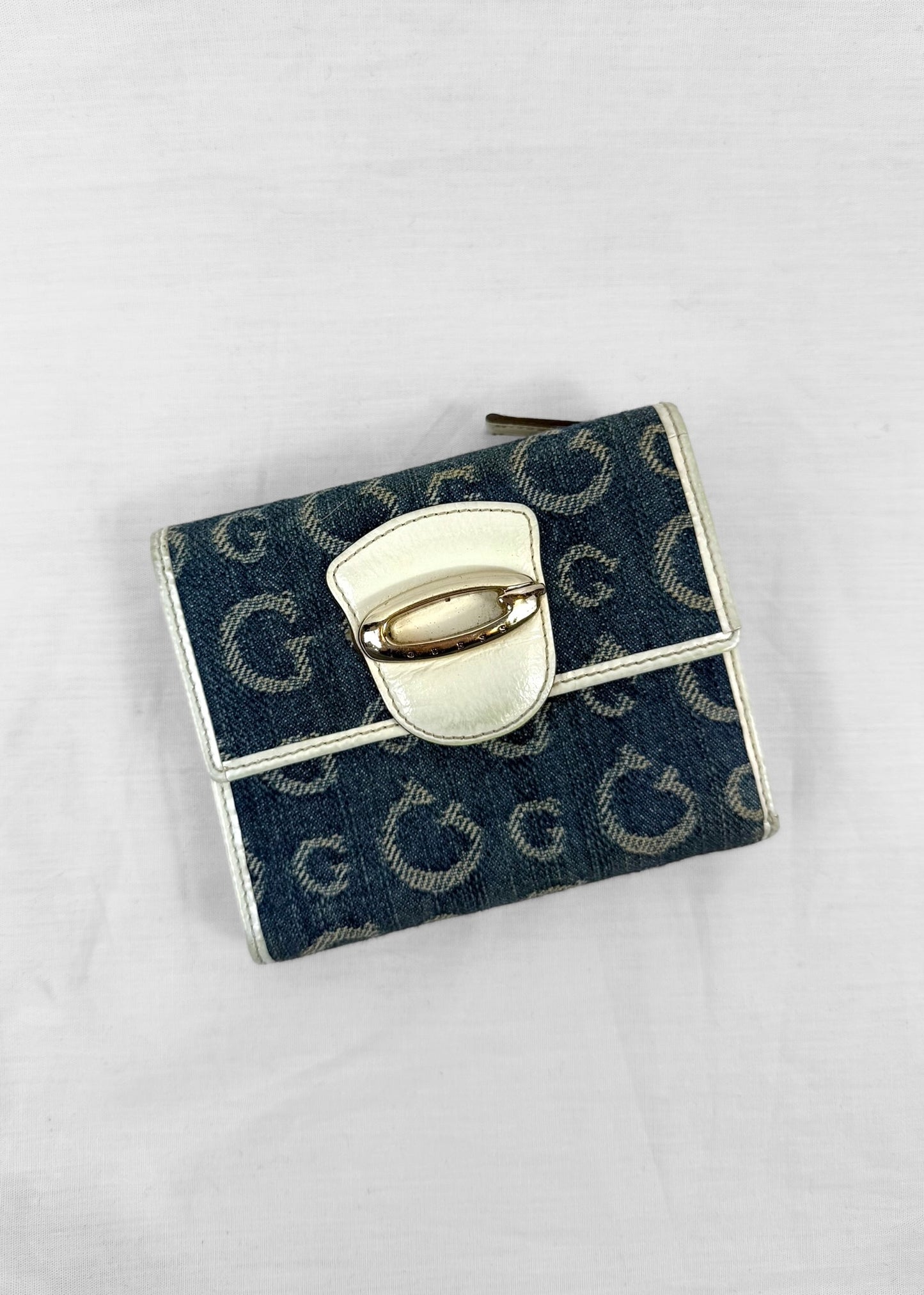 Vintage Guess Wallet in Denim White