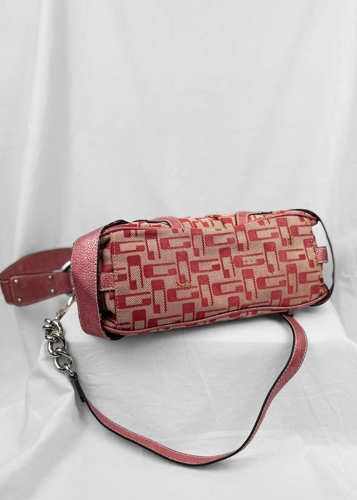 Vintage Guess Bag in Pink and Silver