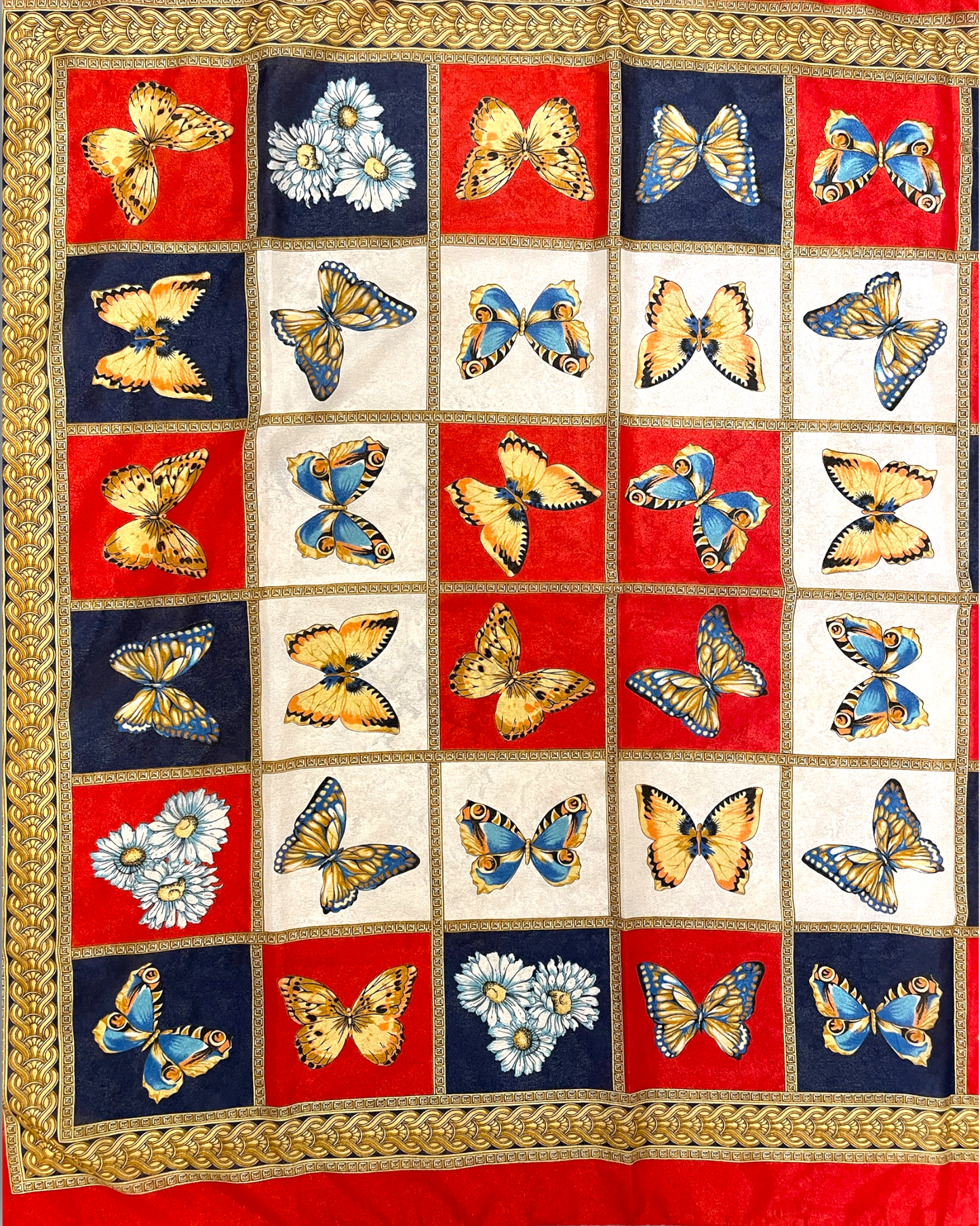 Vintage Y2K Butterfly Scarf