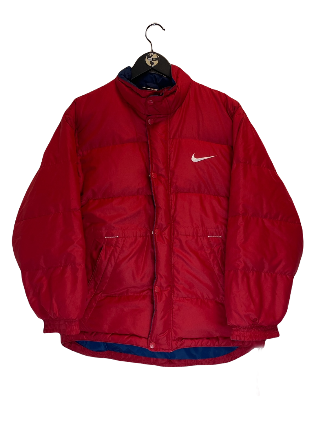 Vintage Nike Big Swoosh Puffer Jacket M