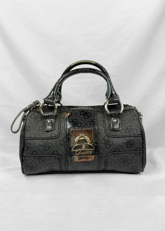 Guess Bag Lock in Black Monogram