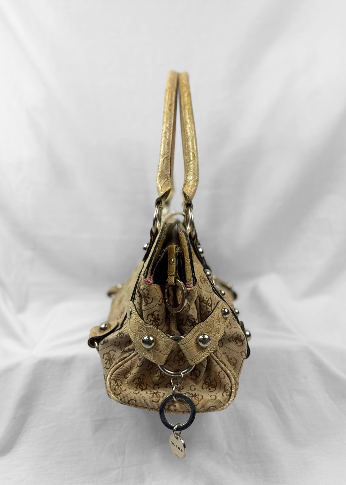Vintage Guess Bag in Beige Monogram