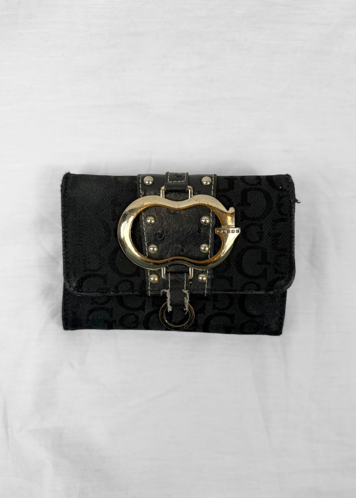 Vintage Guess Wallet in Black and Silver