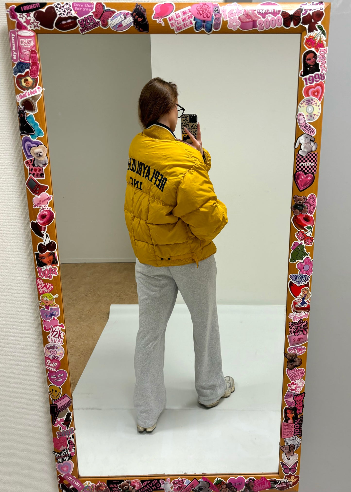 Vintage Replay Puffer Jacket L