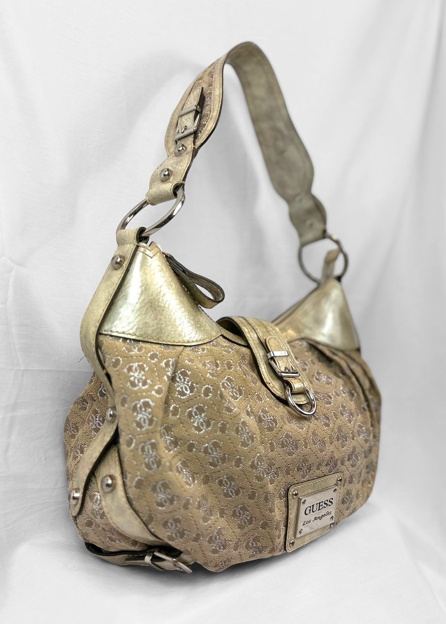 Vintage Guess Bag in Cream Gold