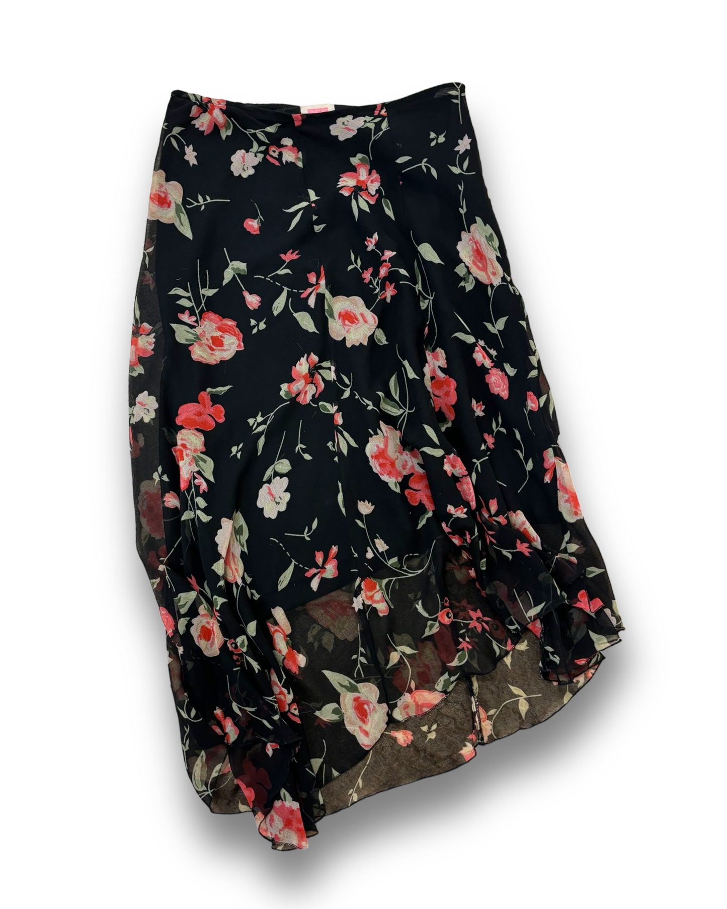 Vintage Maxi Floral Skirt L