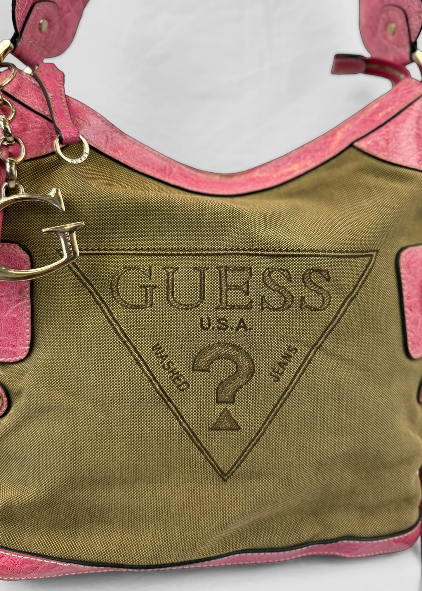 Vintage Guess Bag in Canvas Pink
