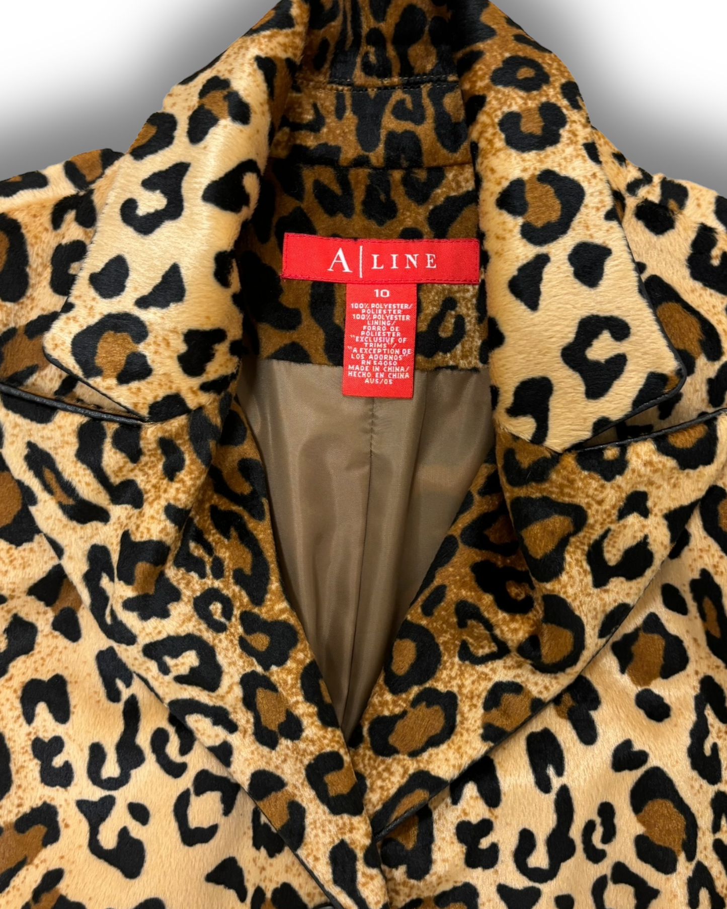 Vintage Luxe Leopard Blazer am