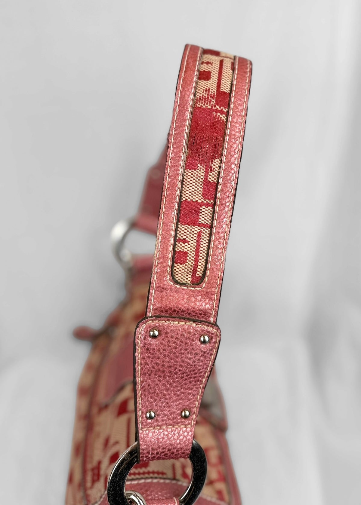 Vintage Guess Bag in Pink and Silver