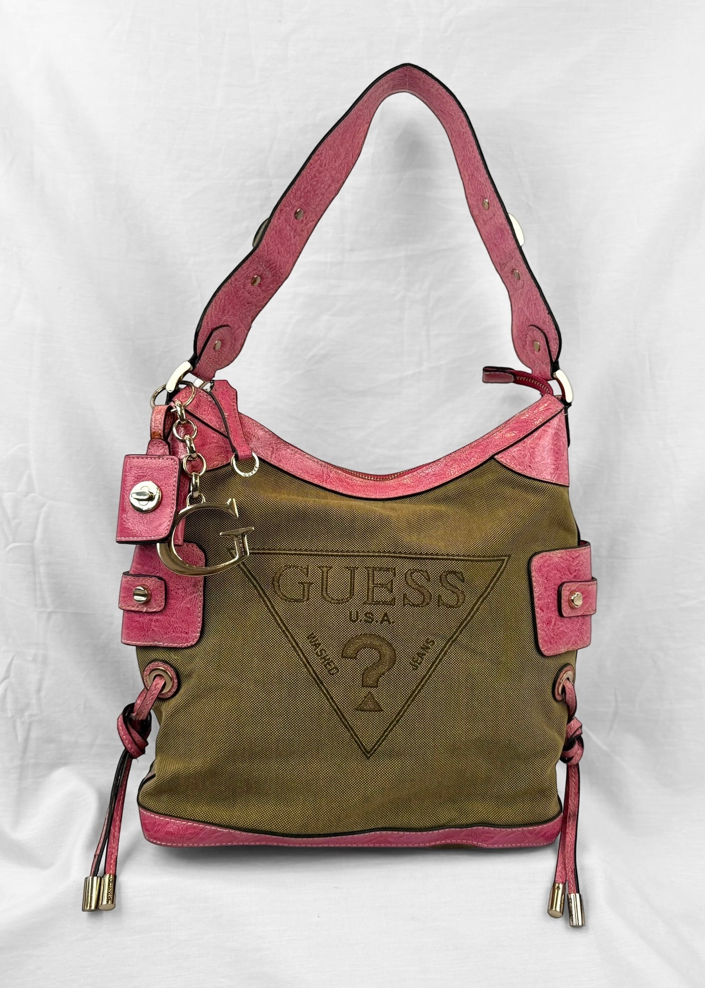 Vintage Guess Bag in Canvas Pink