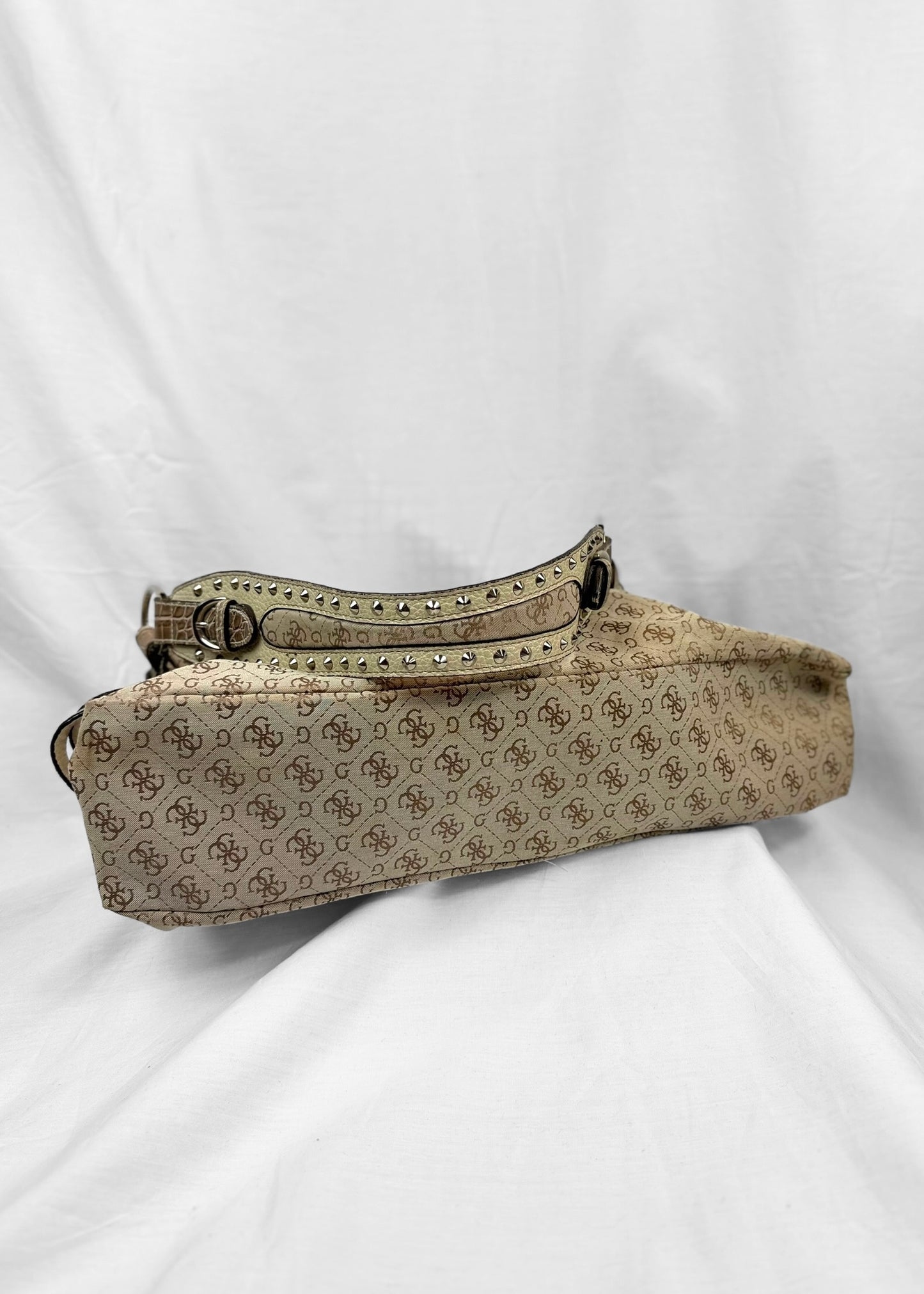 Rare Vintage Guess Bag Cream Studded
