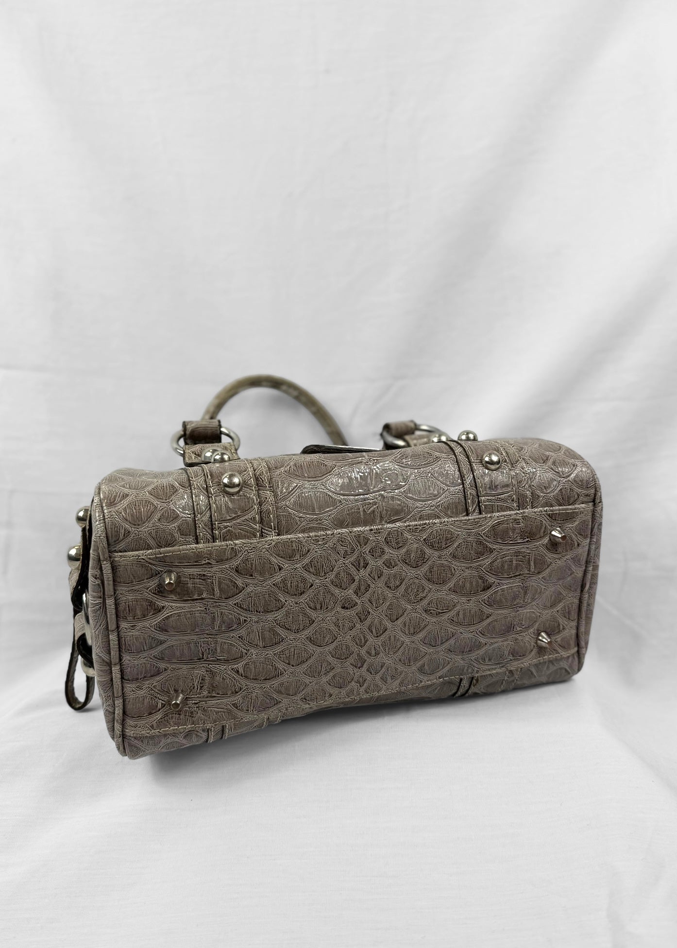 Vintage Guess Beige Brown Croco Bag