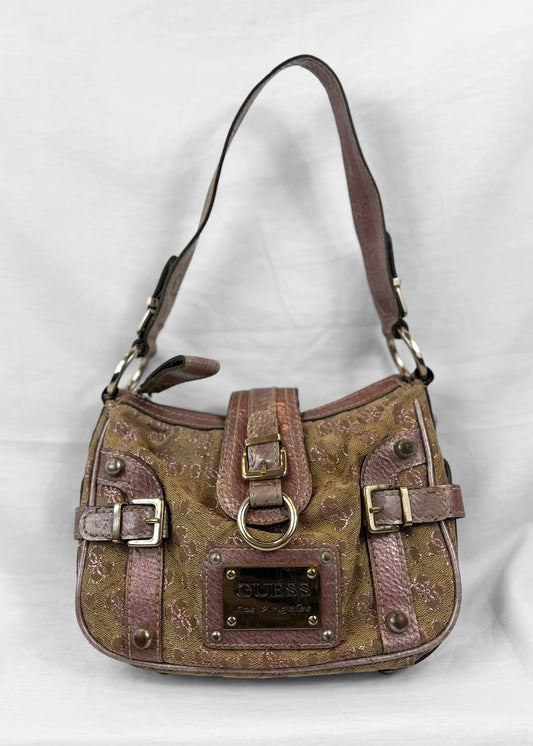 Vintage Guess Shoulderbag in Metallic Purple