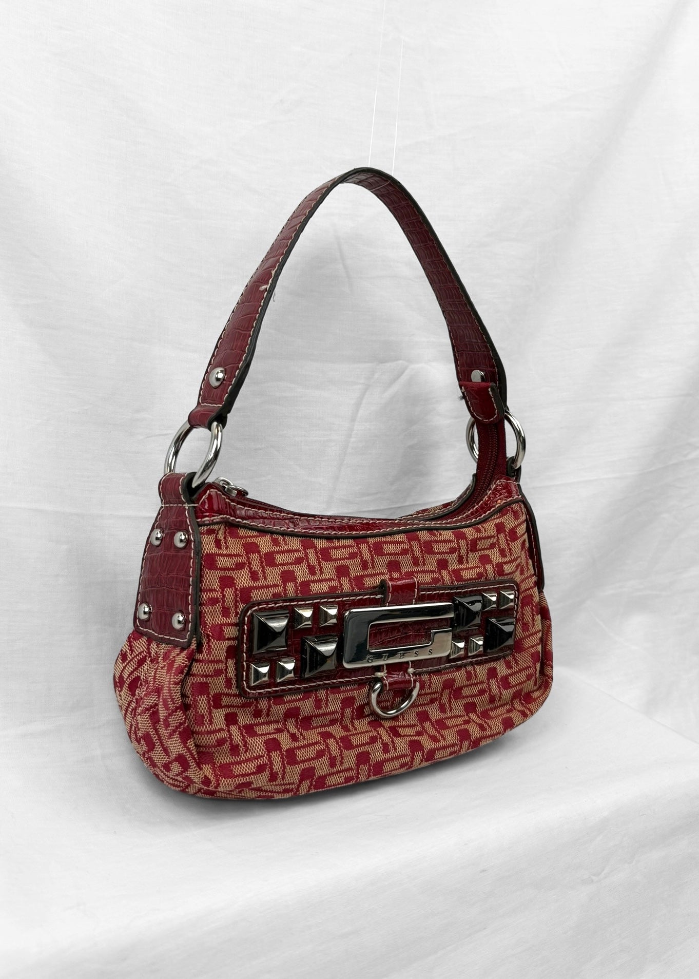 Vintage Guess Bag in Red Studded