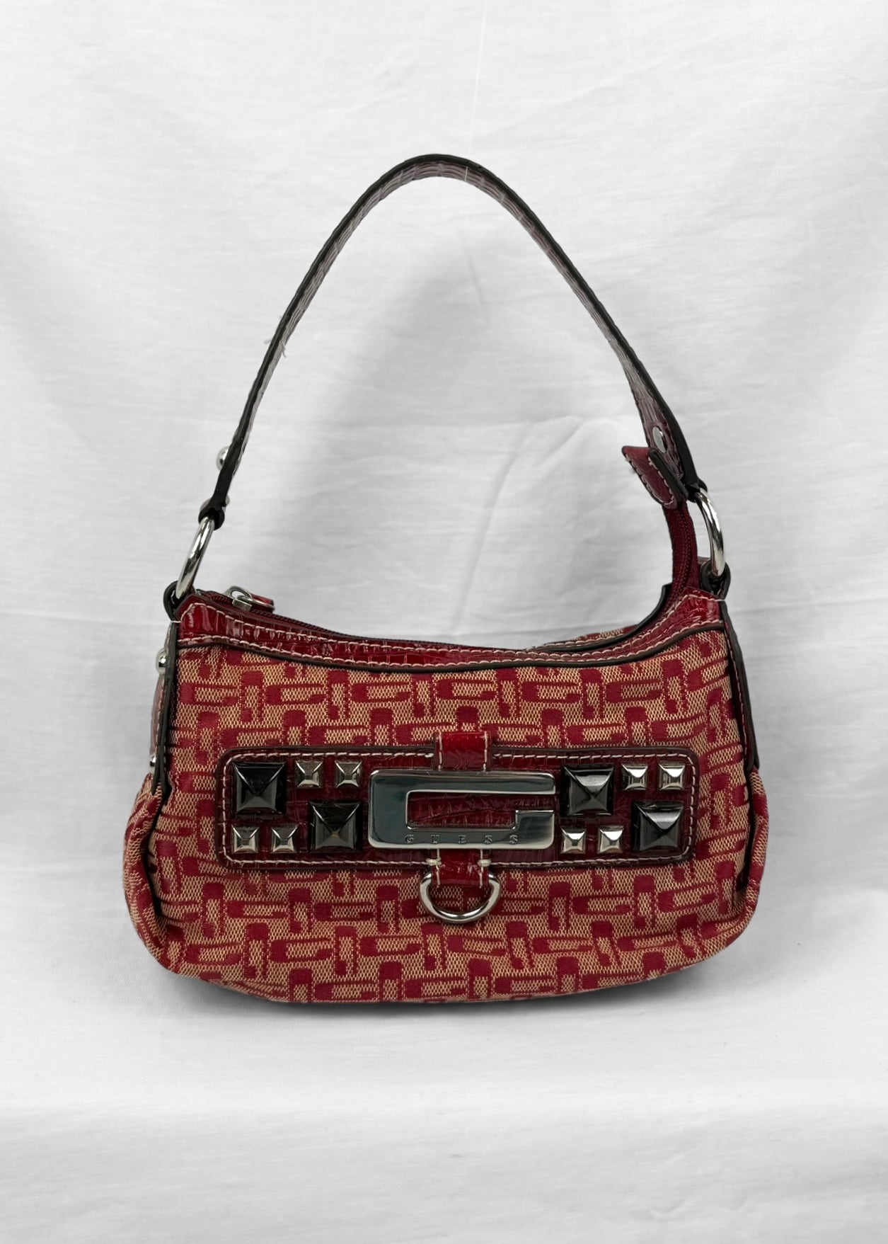Vintage Guess Bag in Red Studded