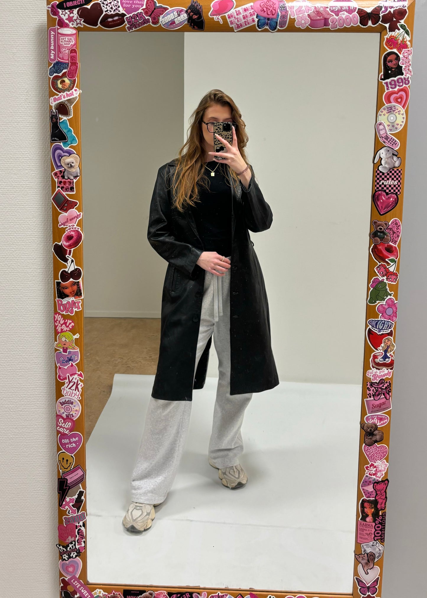 Vintage Leather Coat L