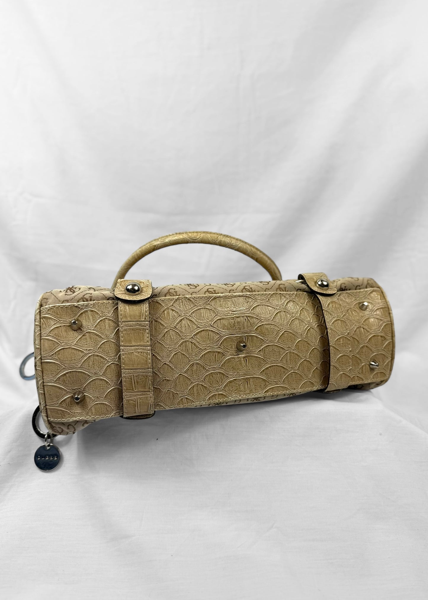 Vintage Guess Bag in Beige Monogram