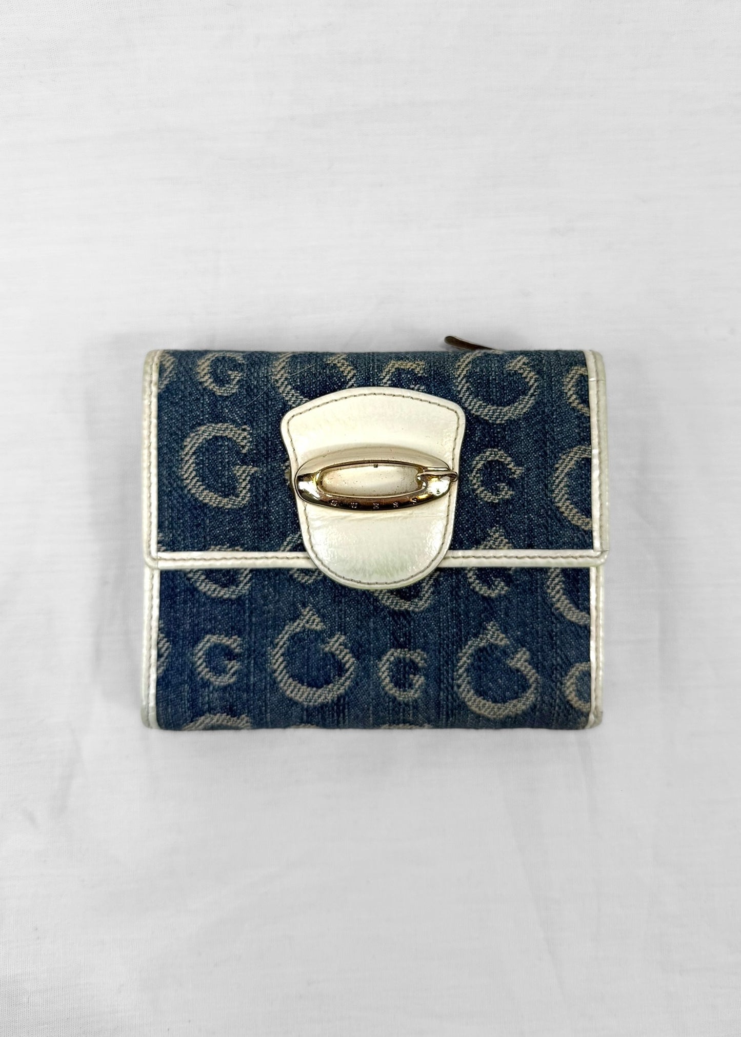 Vintage Guess Wallet in Denim White