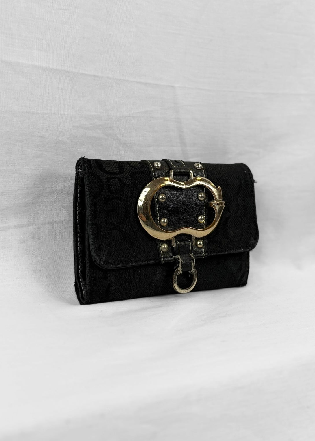 Vintage Guess Wallet in Black and Silver