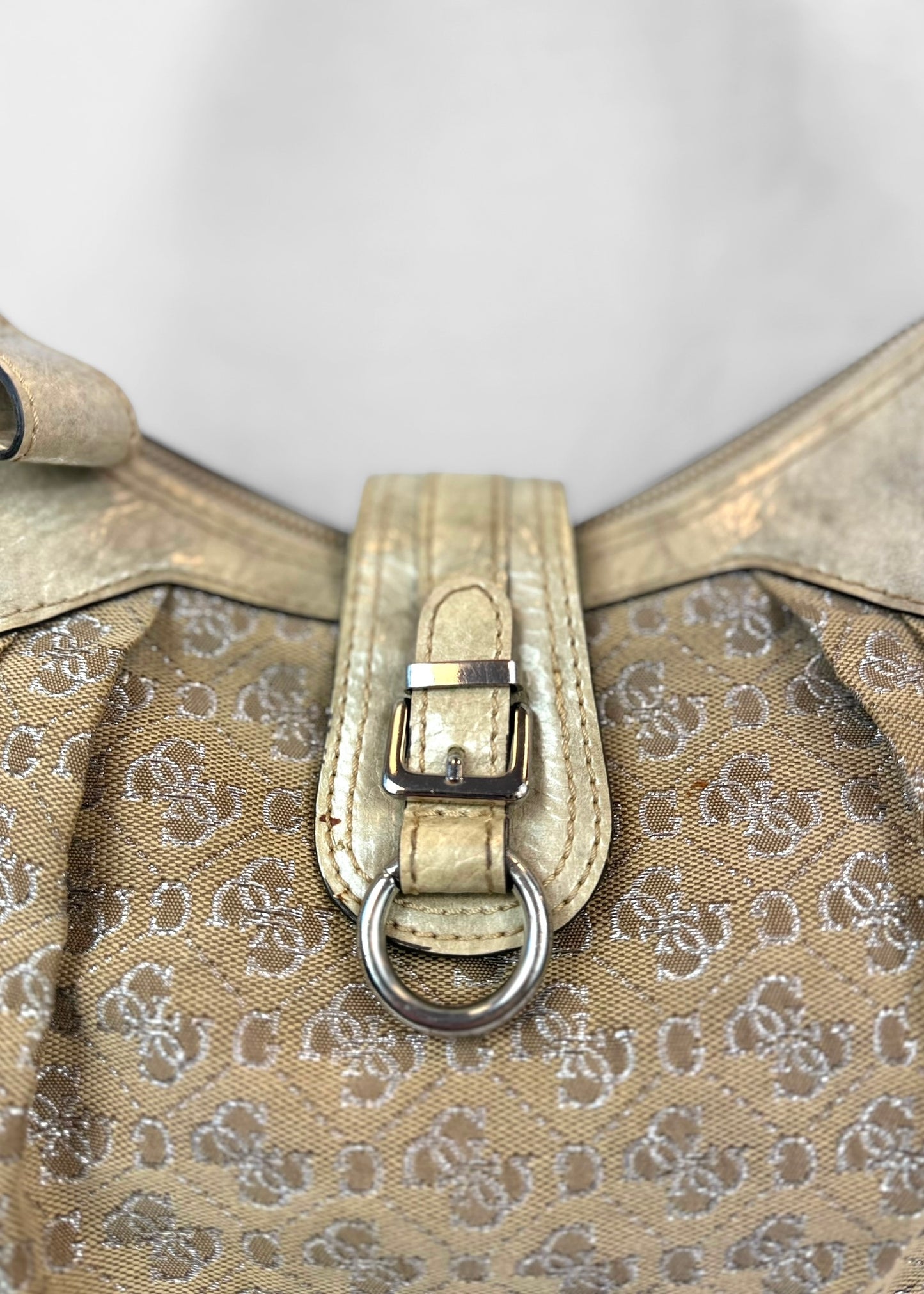 Vintage Guess Bag in Cream Gold