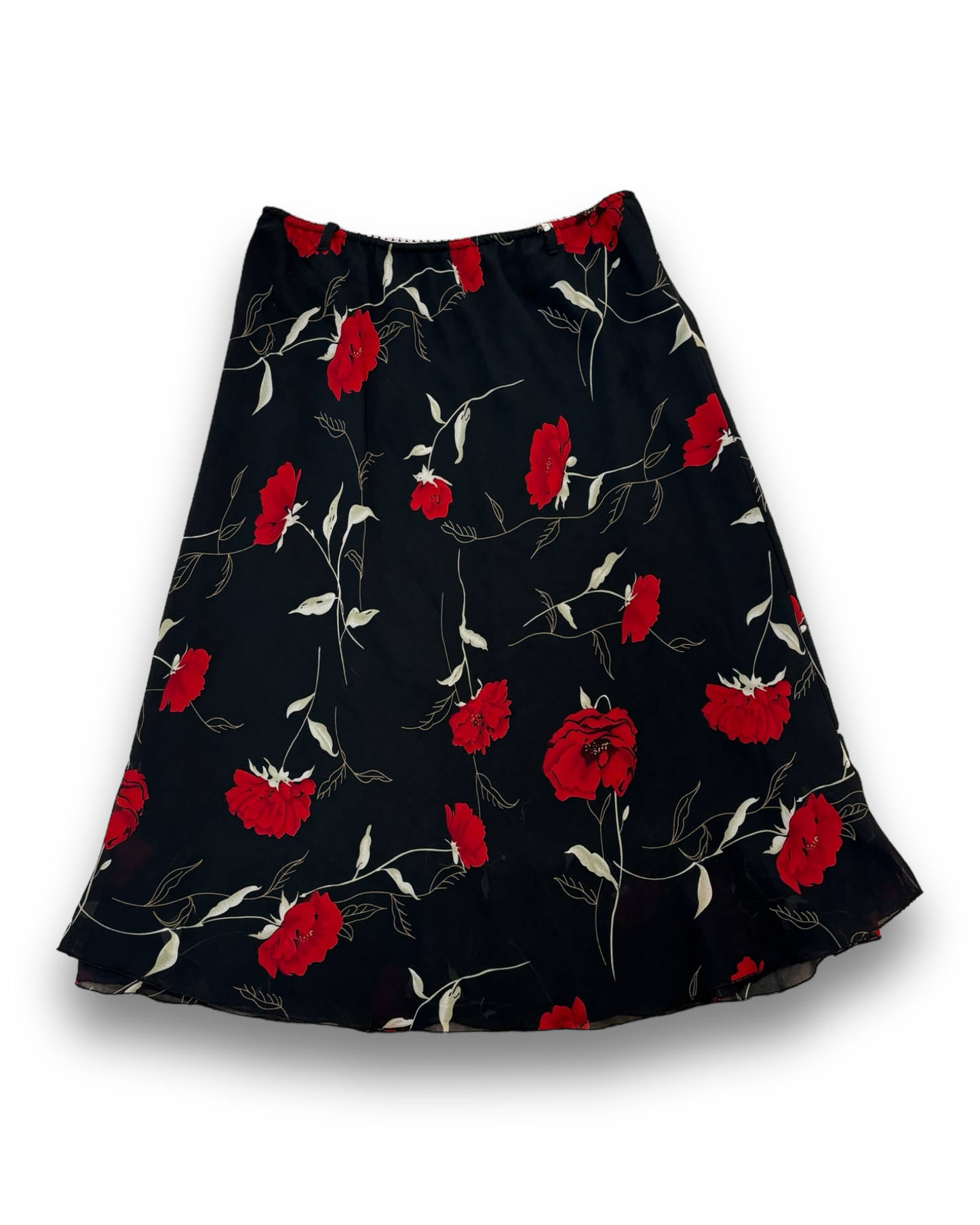 Vintage Floral Skirt L