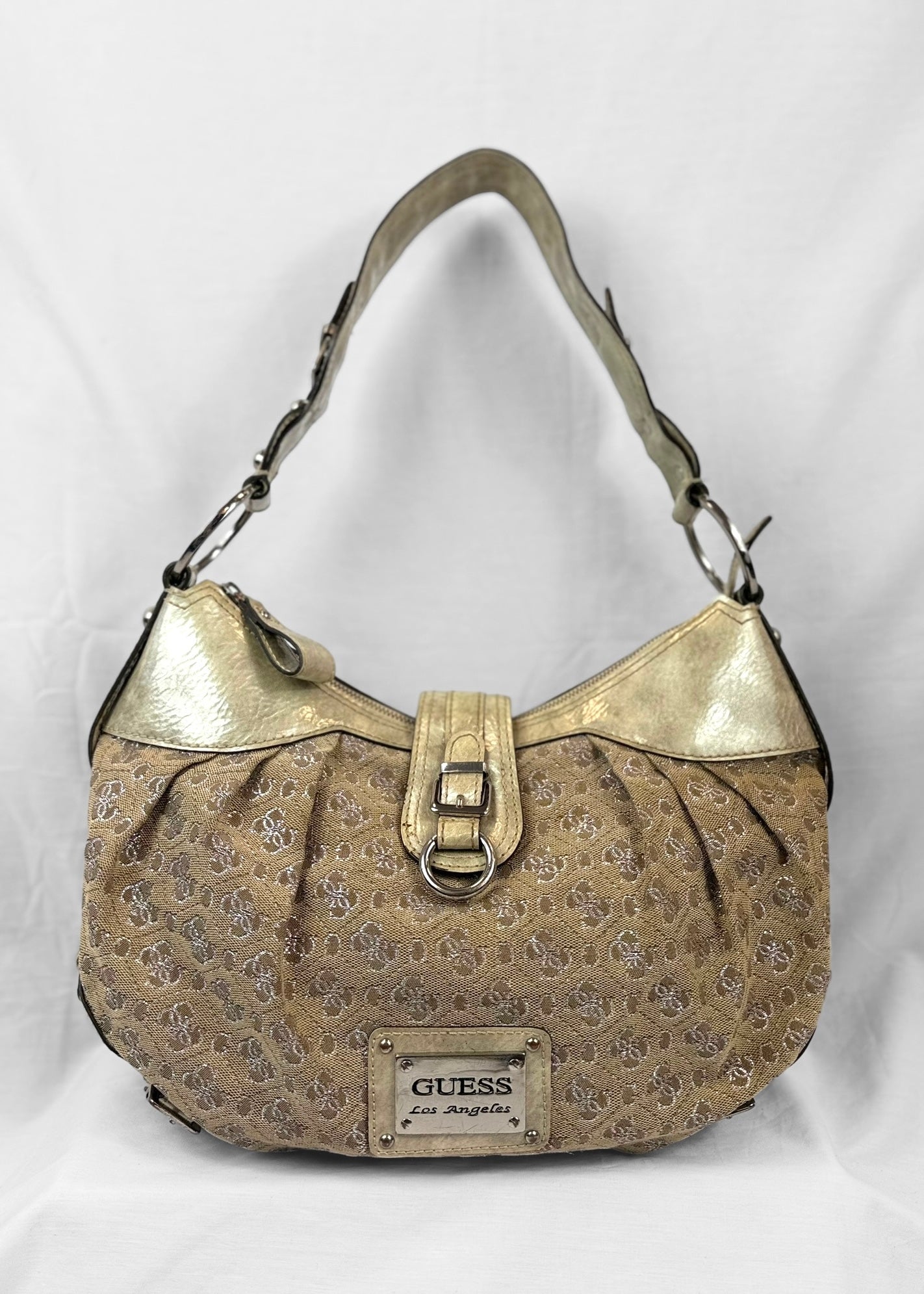 Vintage Guess Bag in Cream Gold
