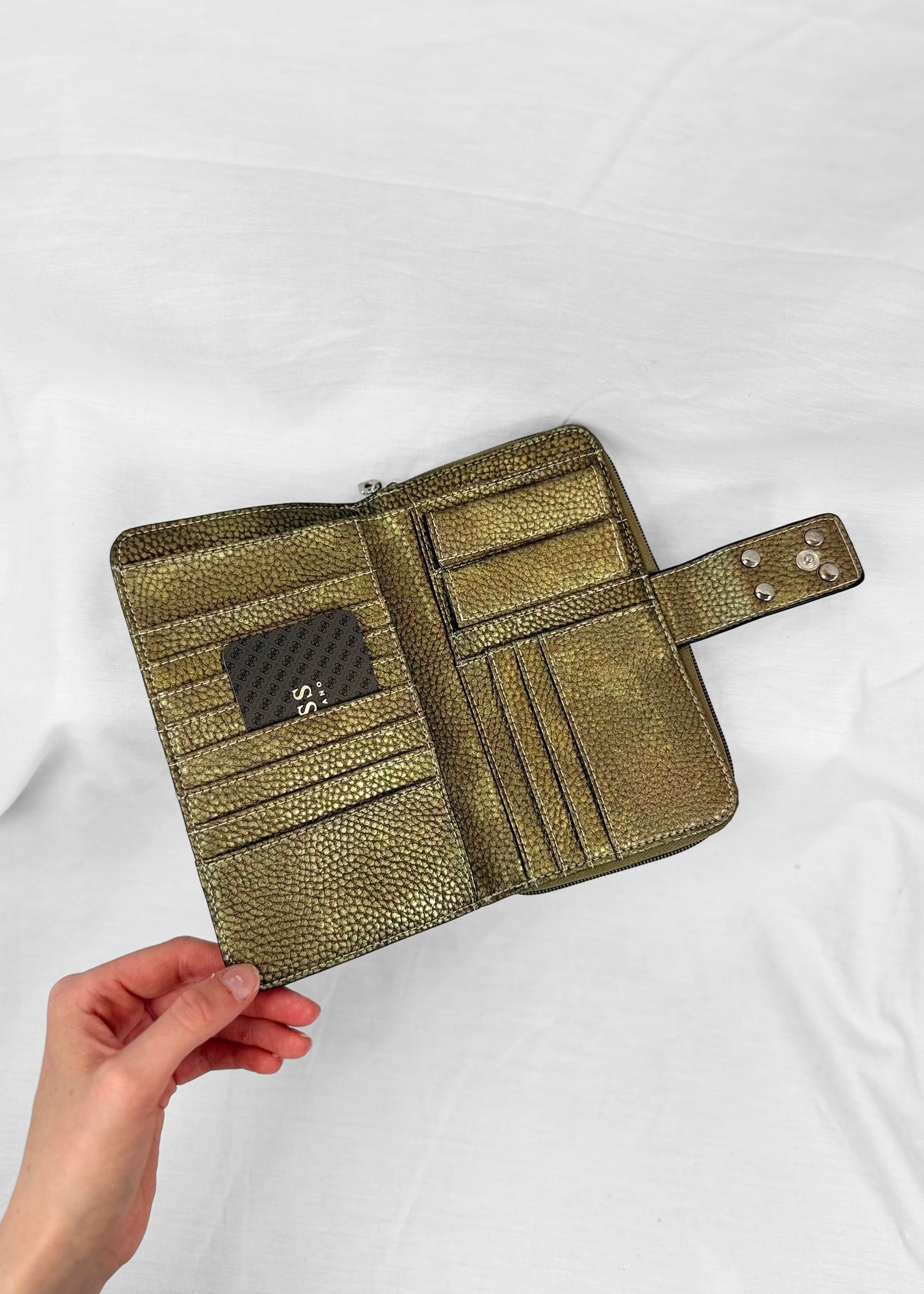 Vintage Guess Wallet in Brown monogram with Box