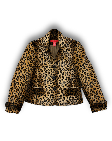 Vintage Luxe Leopard Blazer am