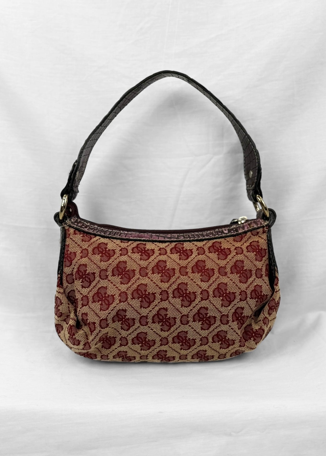 Vintage Rare Guess Bag in Purple/Red with Buckle G