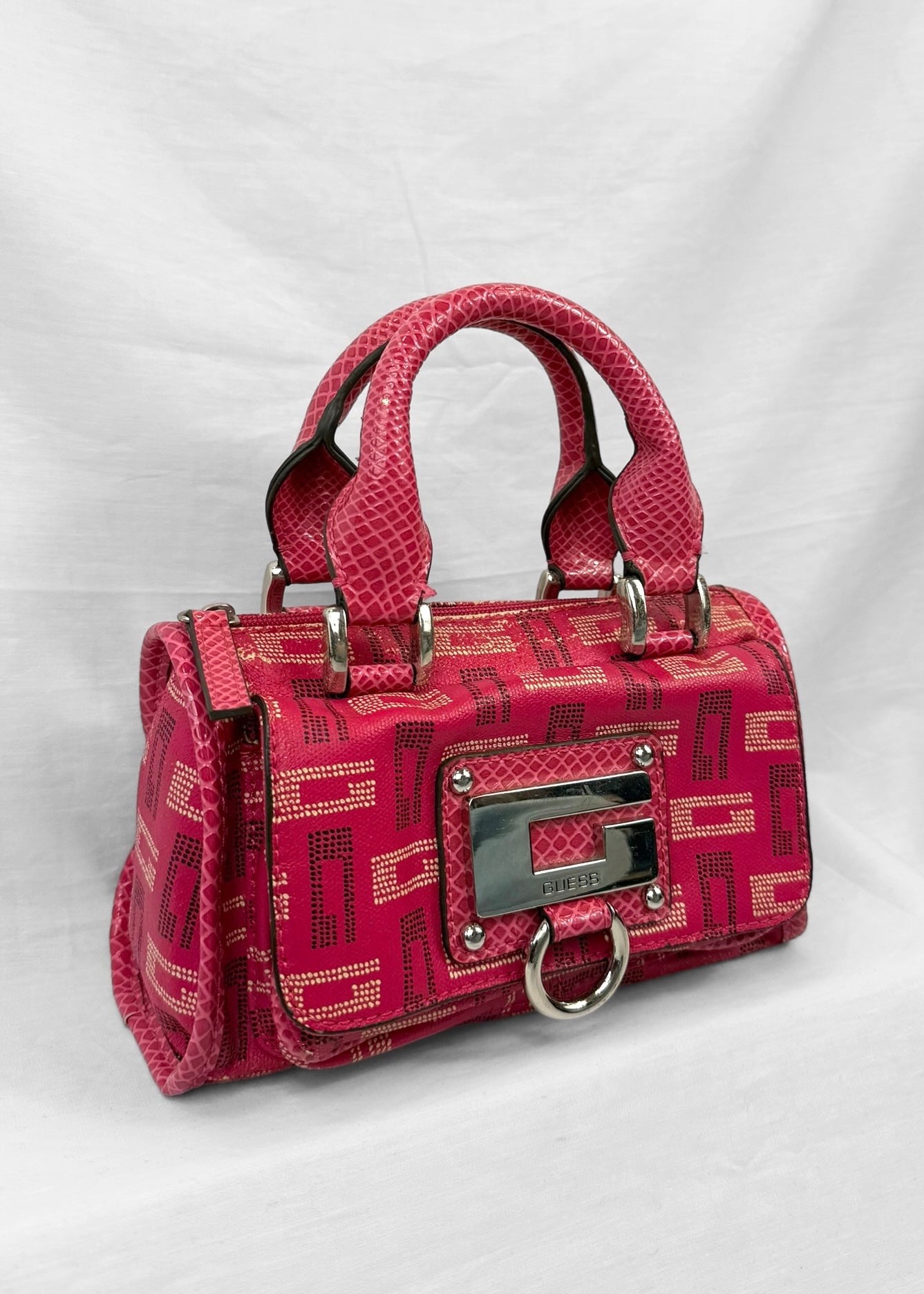 Guess Bag in Pink and Silver