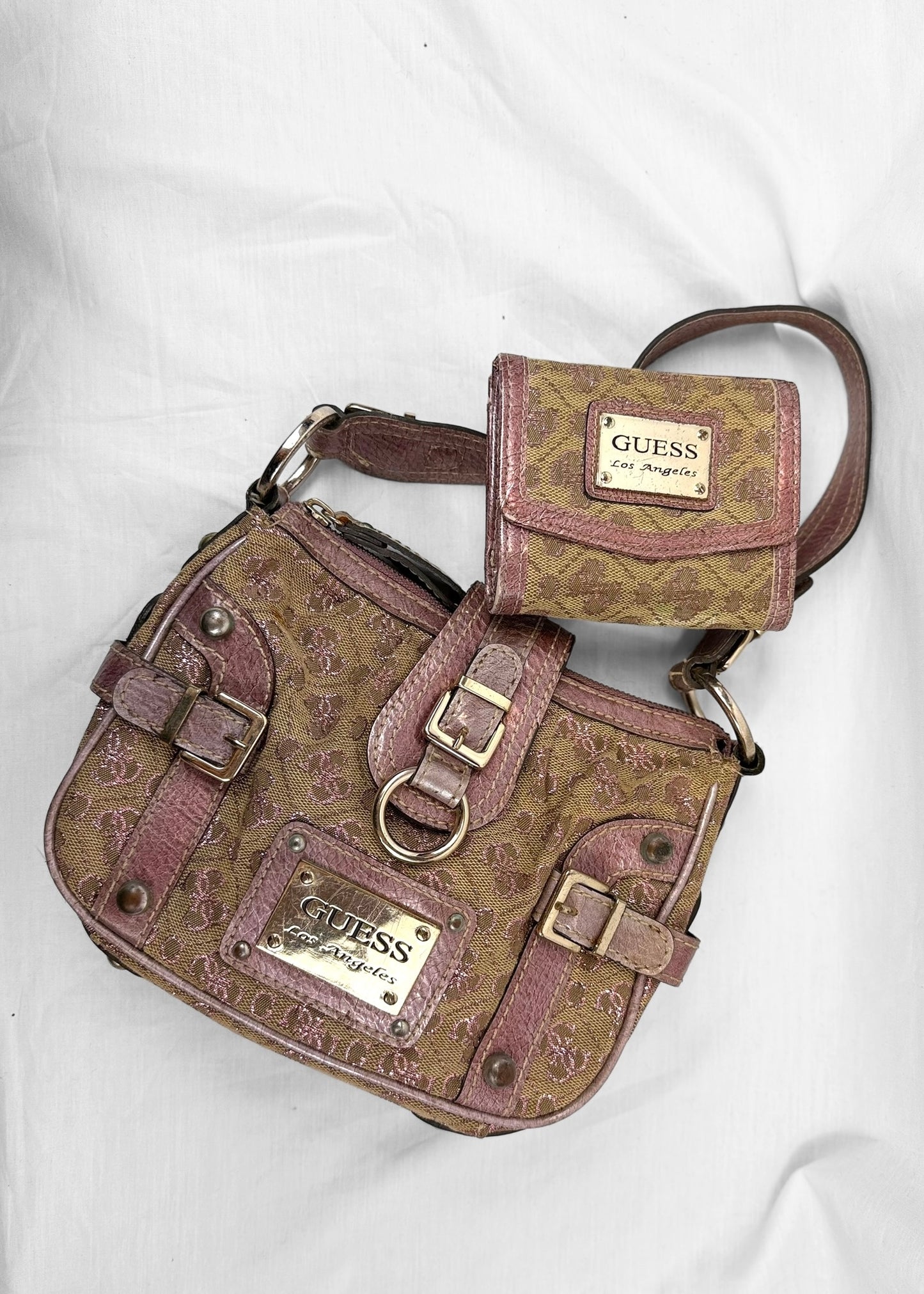 Vintage Guess Wallet in Metallic Purple