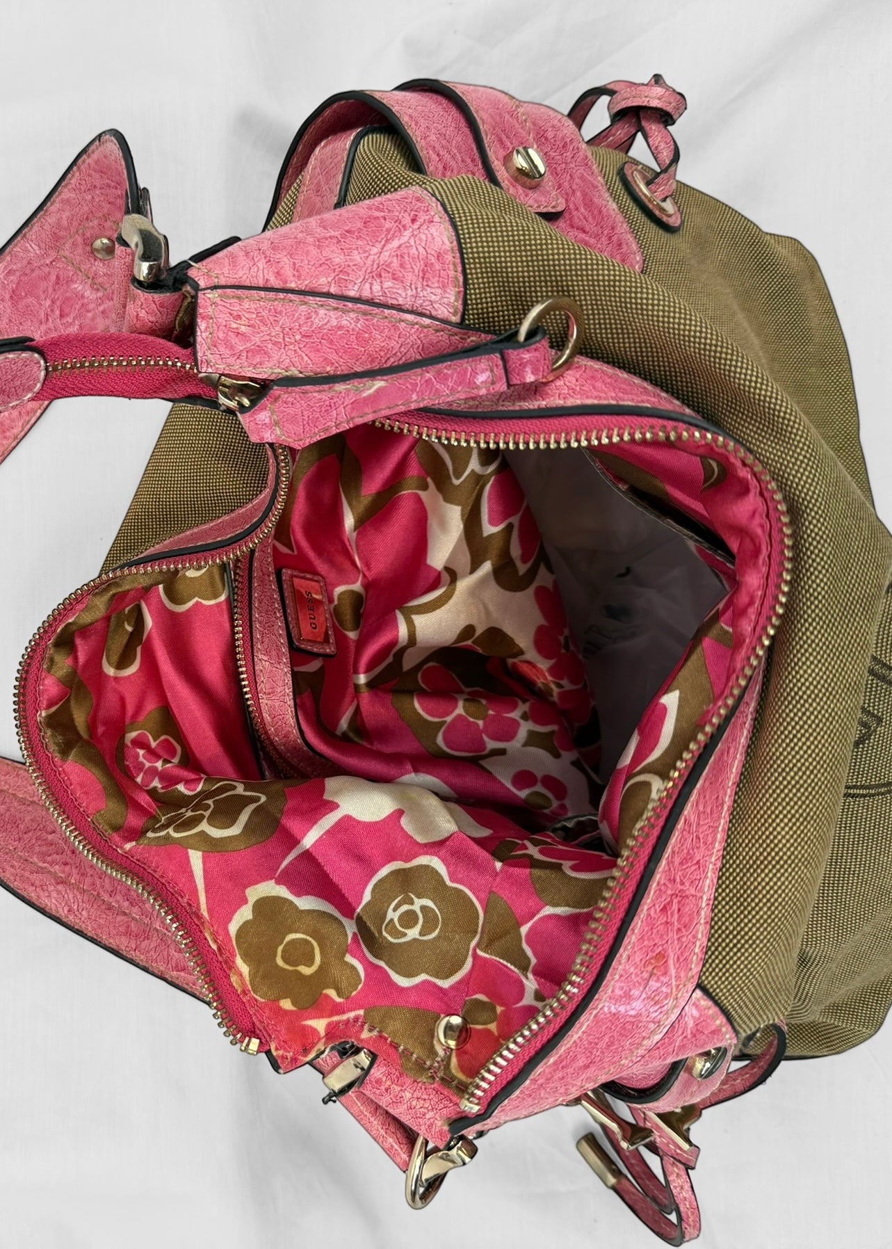 Vintage Guess Bag in Canvas Pink