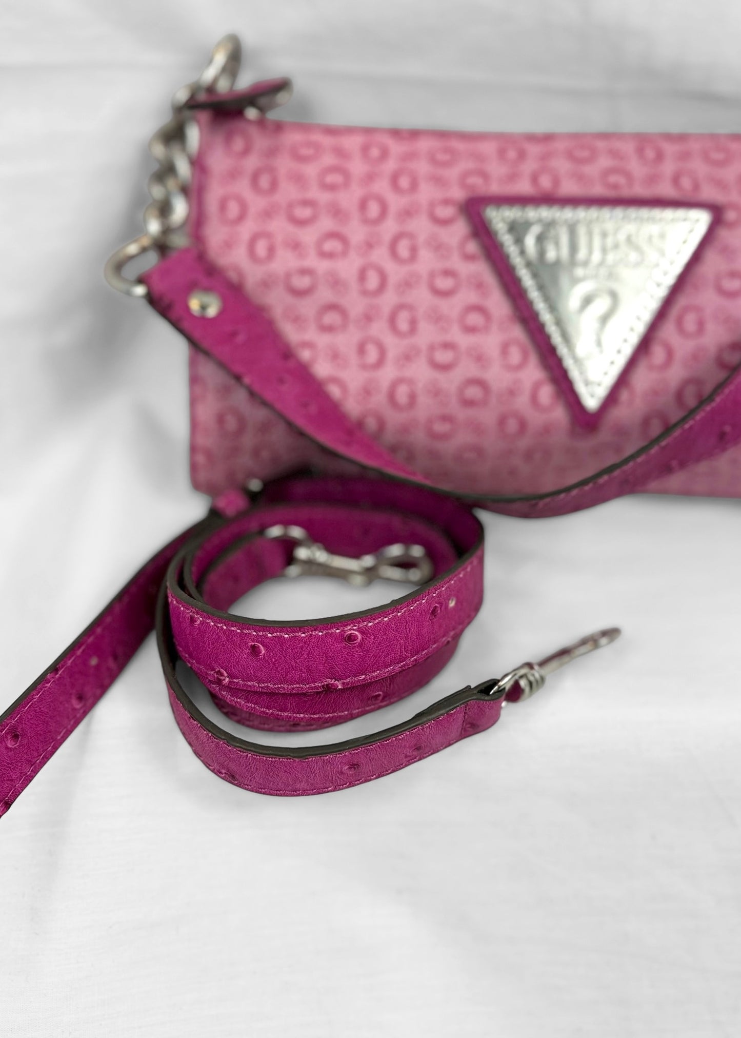 Guess Bag in Pink and Silver