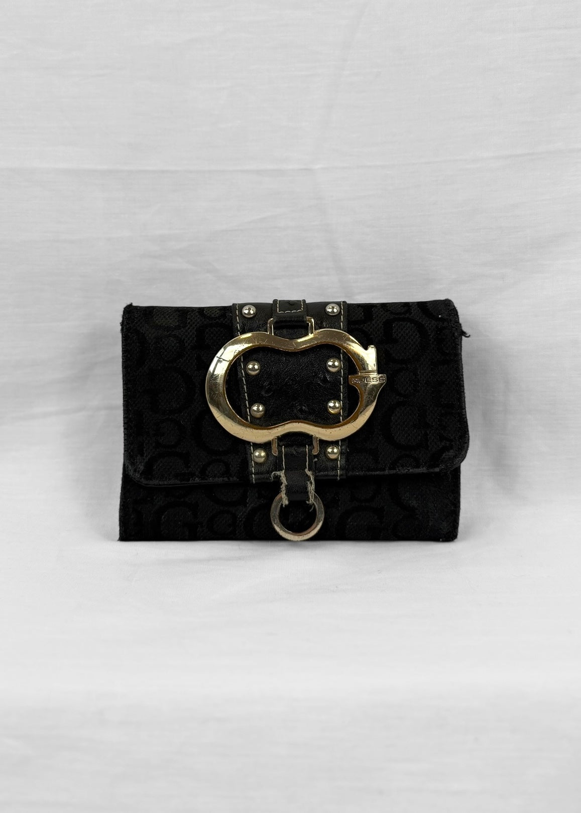 Vintage Guess Wallet in Black and Silver