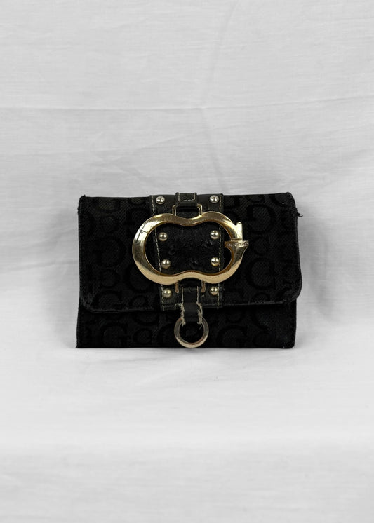 Vintage Guess Wallet in Black and Silver