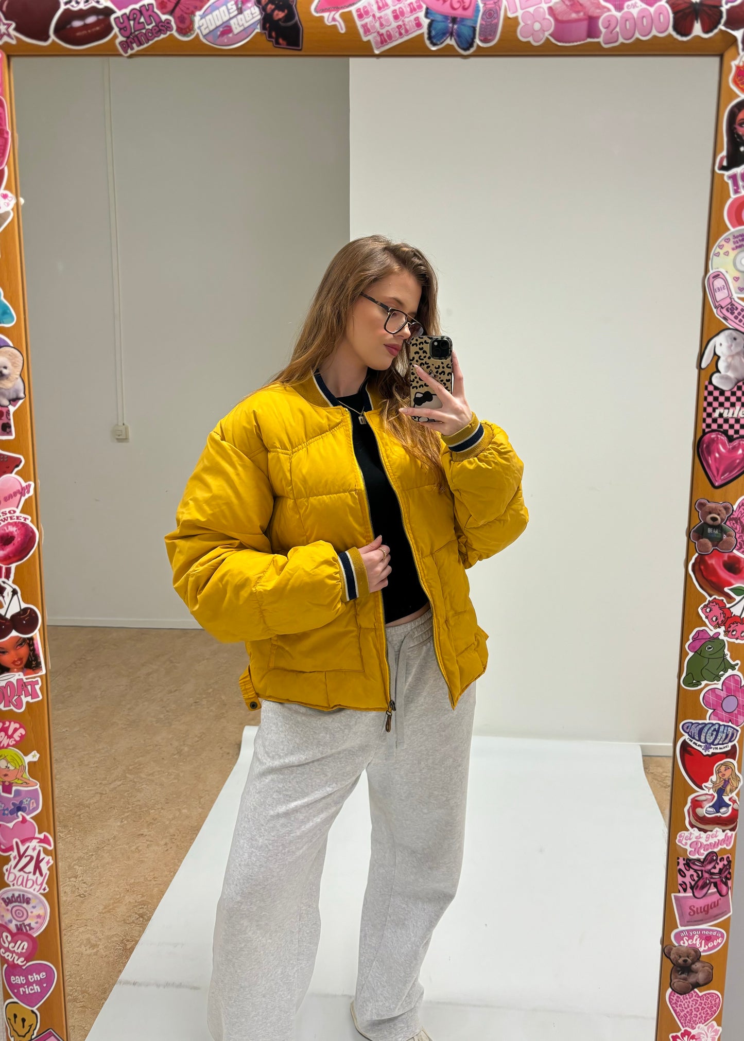 Vintage Replay Puffer Jacket L