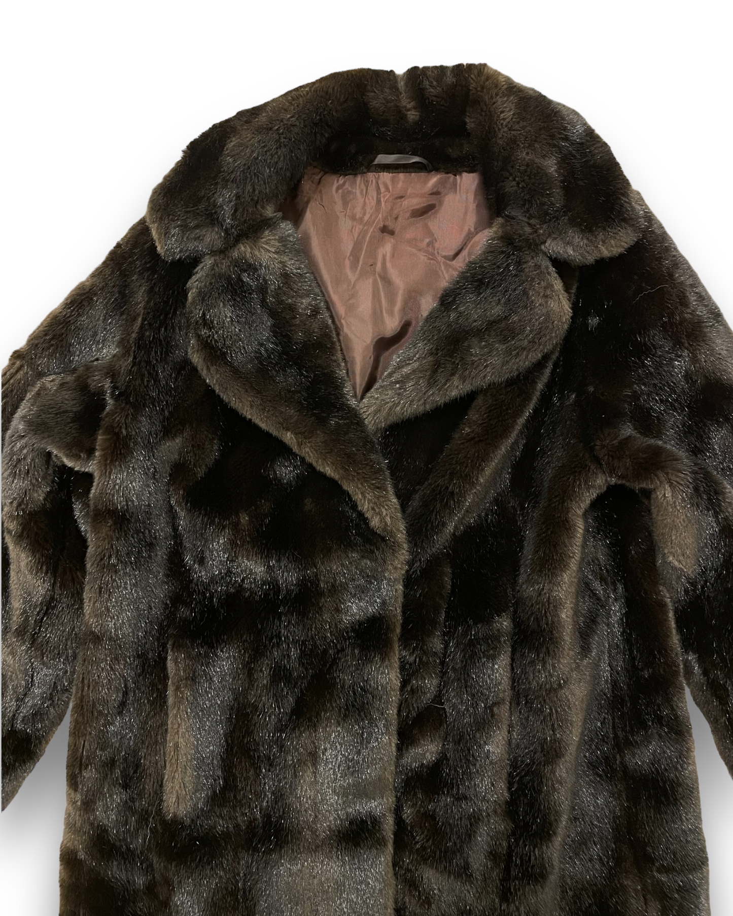 Vintage Faux Fur Coat L