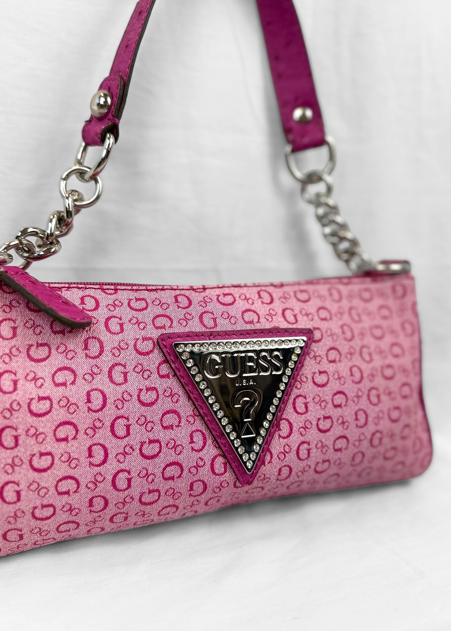 Guess Bag in Pink and Silver