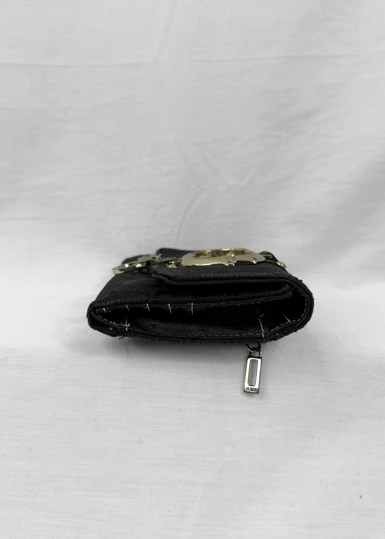 Vintage Guess Wallet in Black and Silver