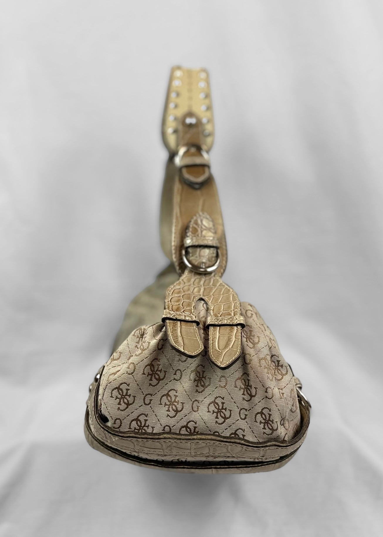 Rare Vintage Guess Bag Cream Studded