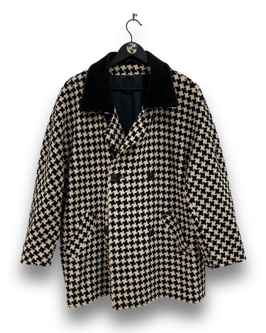 Vintage pied de poule coat L