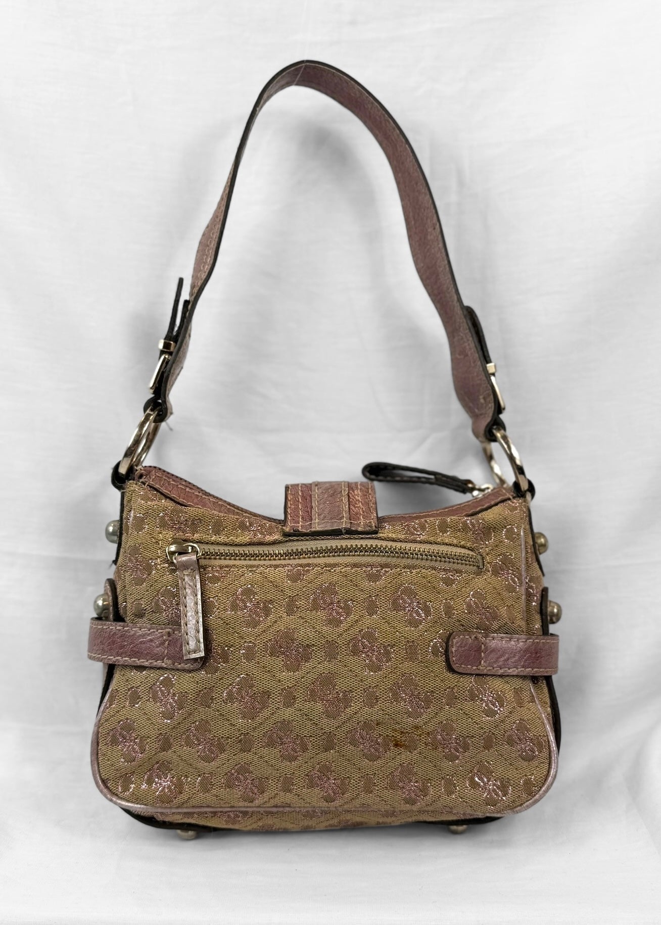 Vintage Guess Shoulderbag in Metallic Purple