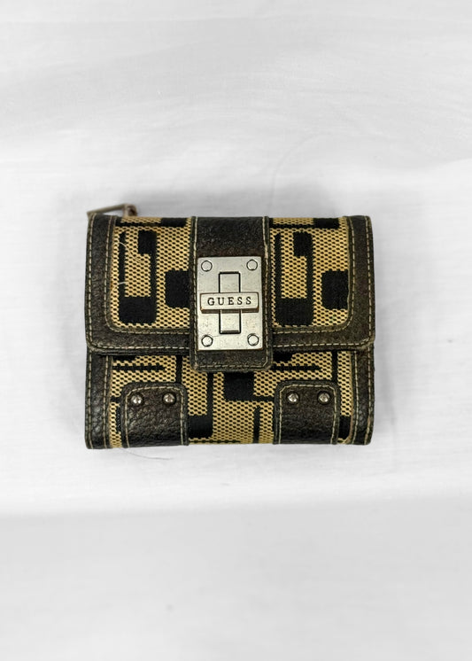 Vintage Guess Monogram Wallet Small
