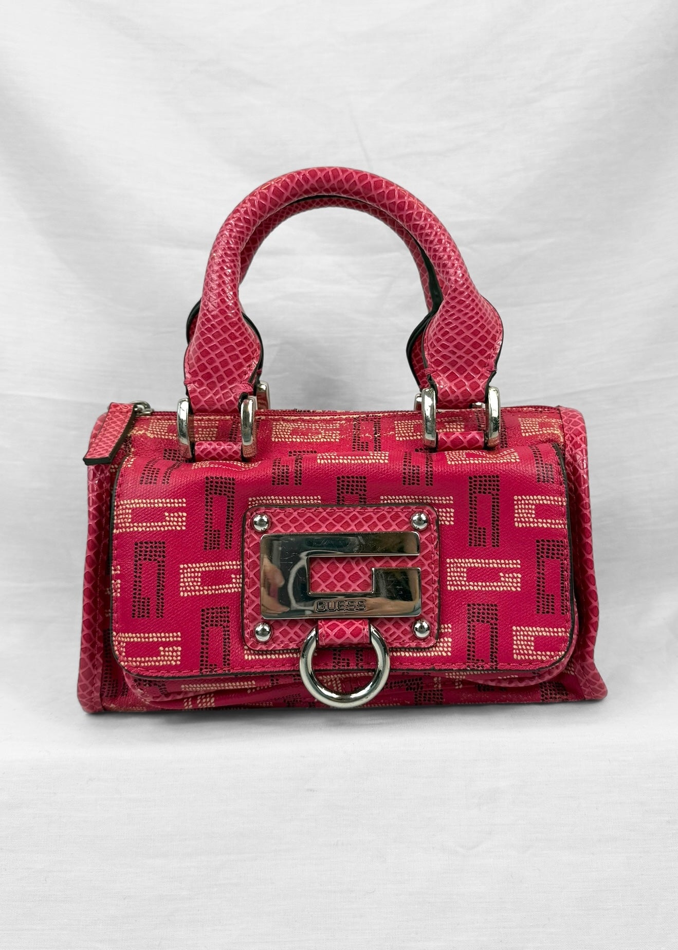 Guess Bag in Pink and Silver