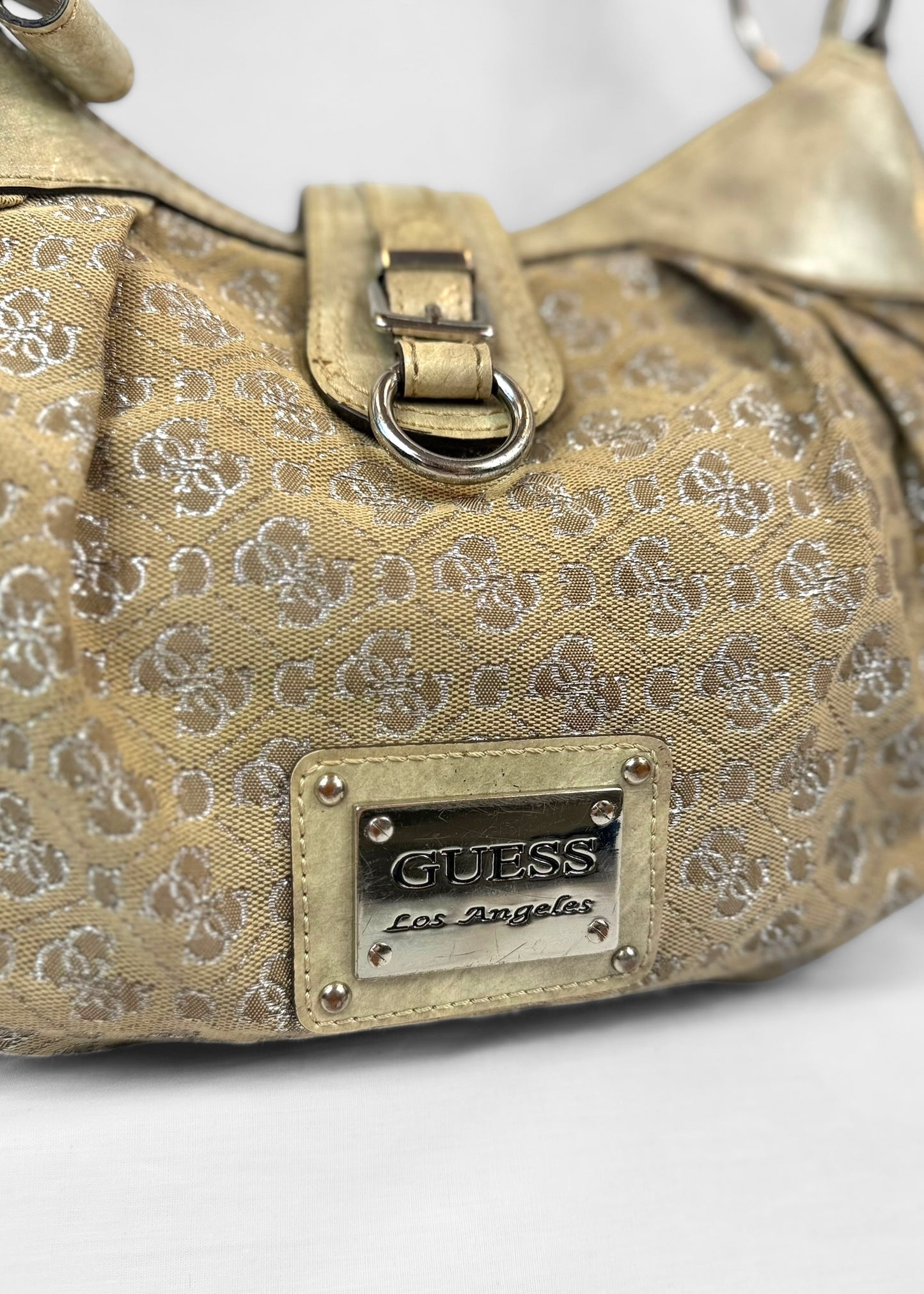 Vintage Guess Bag in Cream Gold