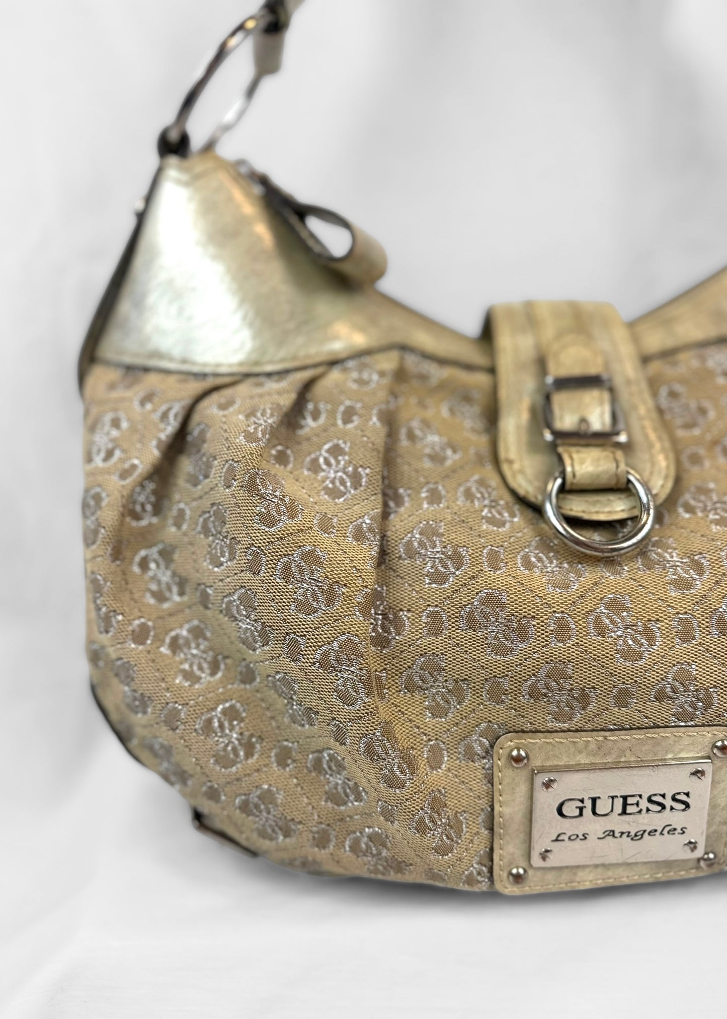 Vintage Guess Bag in Cream Gold