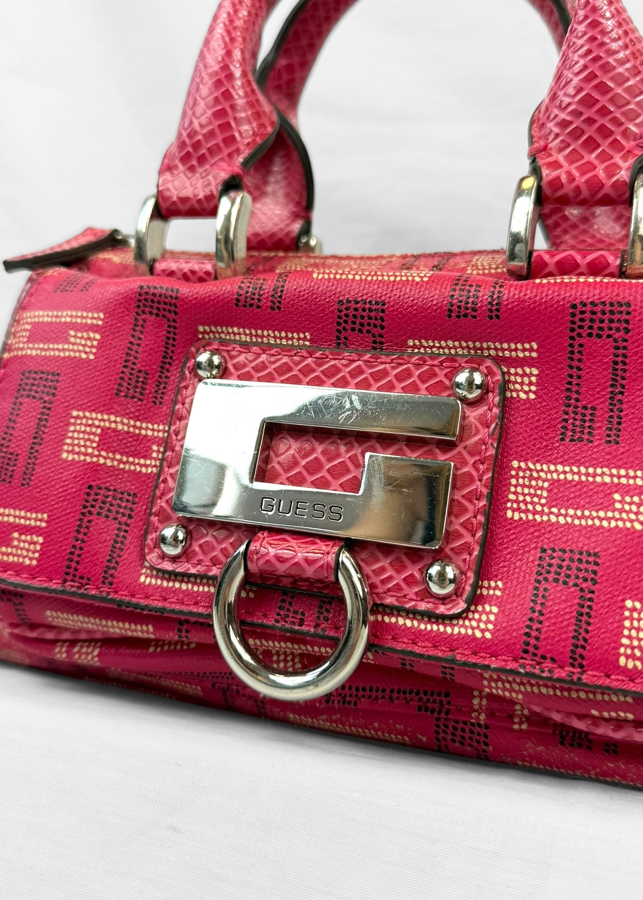 Guess Bag in Pink and Silver