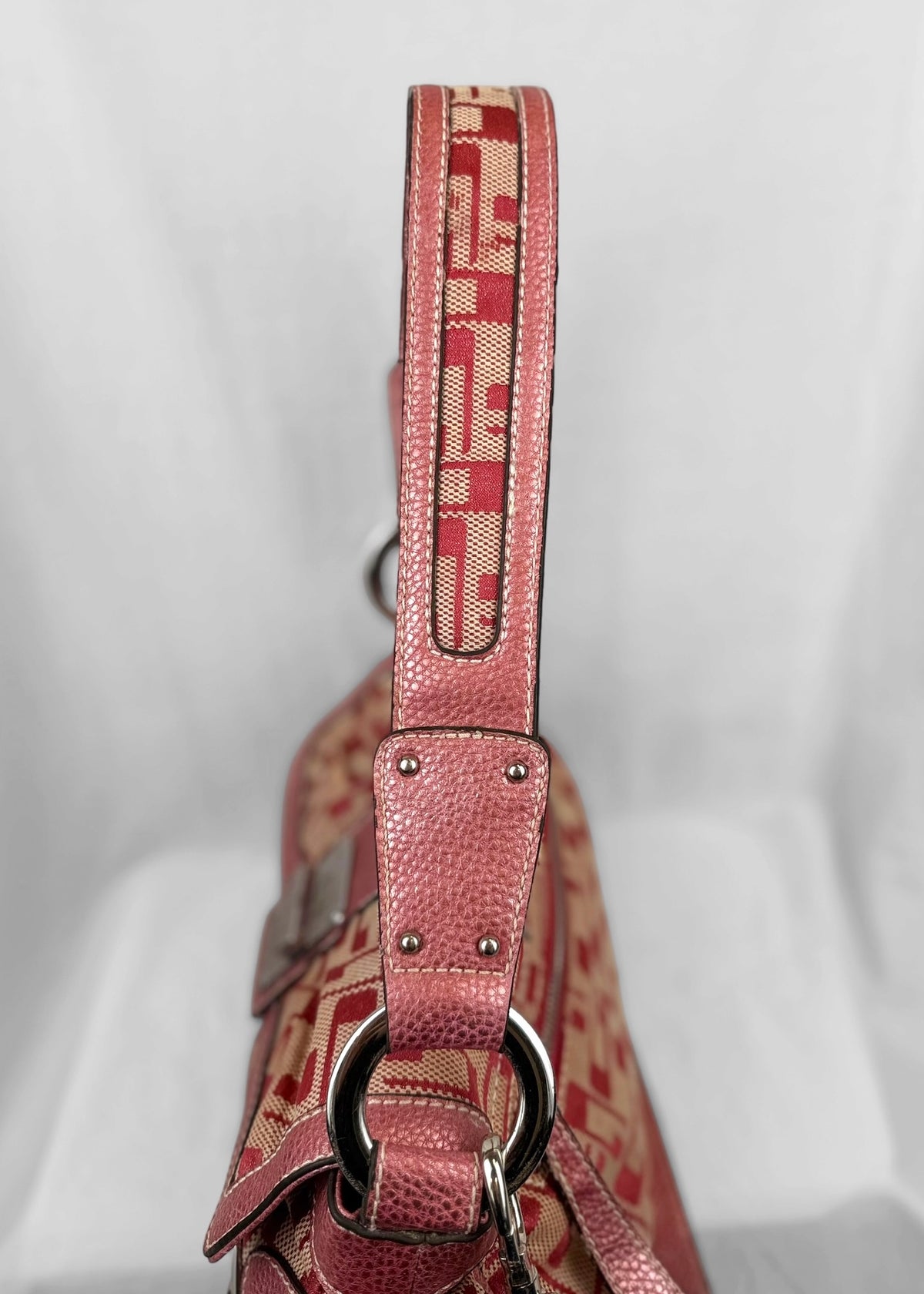 Vintage Guess Bag in Pink and Silver